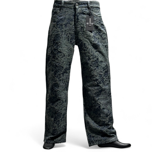 GRANITE BLOOM EMBROIDERED DENIM BLUE DOPEXDRIP