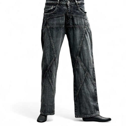 URBAN GRID DENIM (GREY) DOPEXDRIP