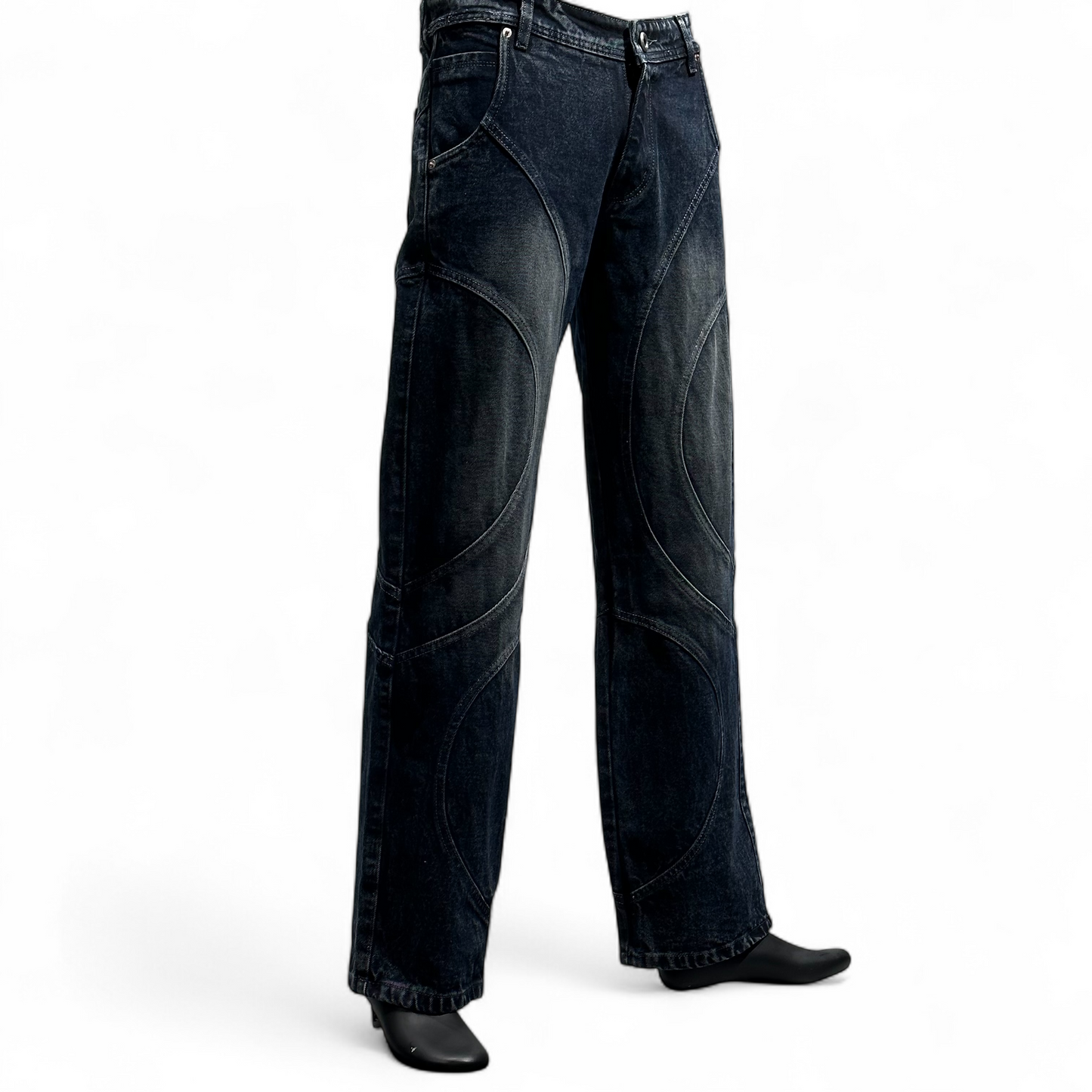 ECLIPSE PATTERN JEANS DOPEXDRIP