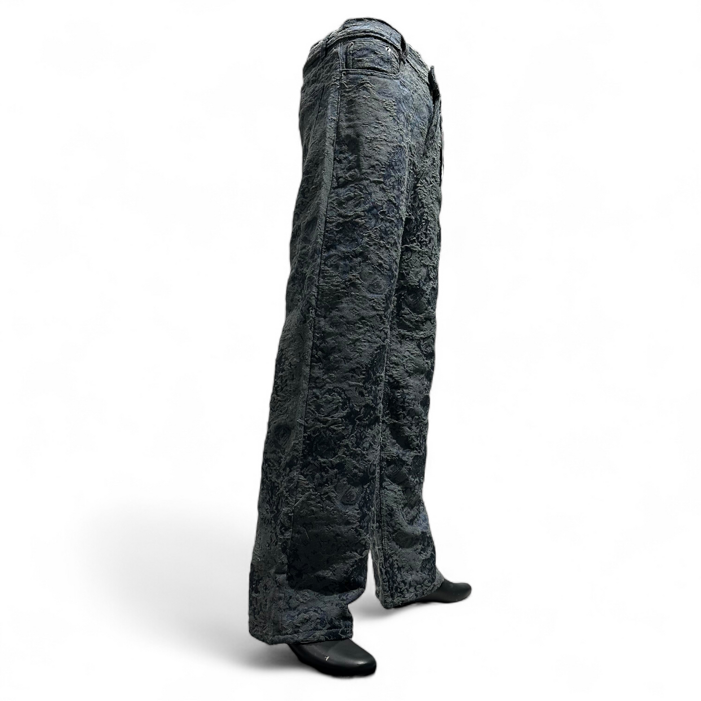 GRANITE BLOOM EMBROIDERED DENIM BLUE DOPEXDRIP