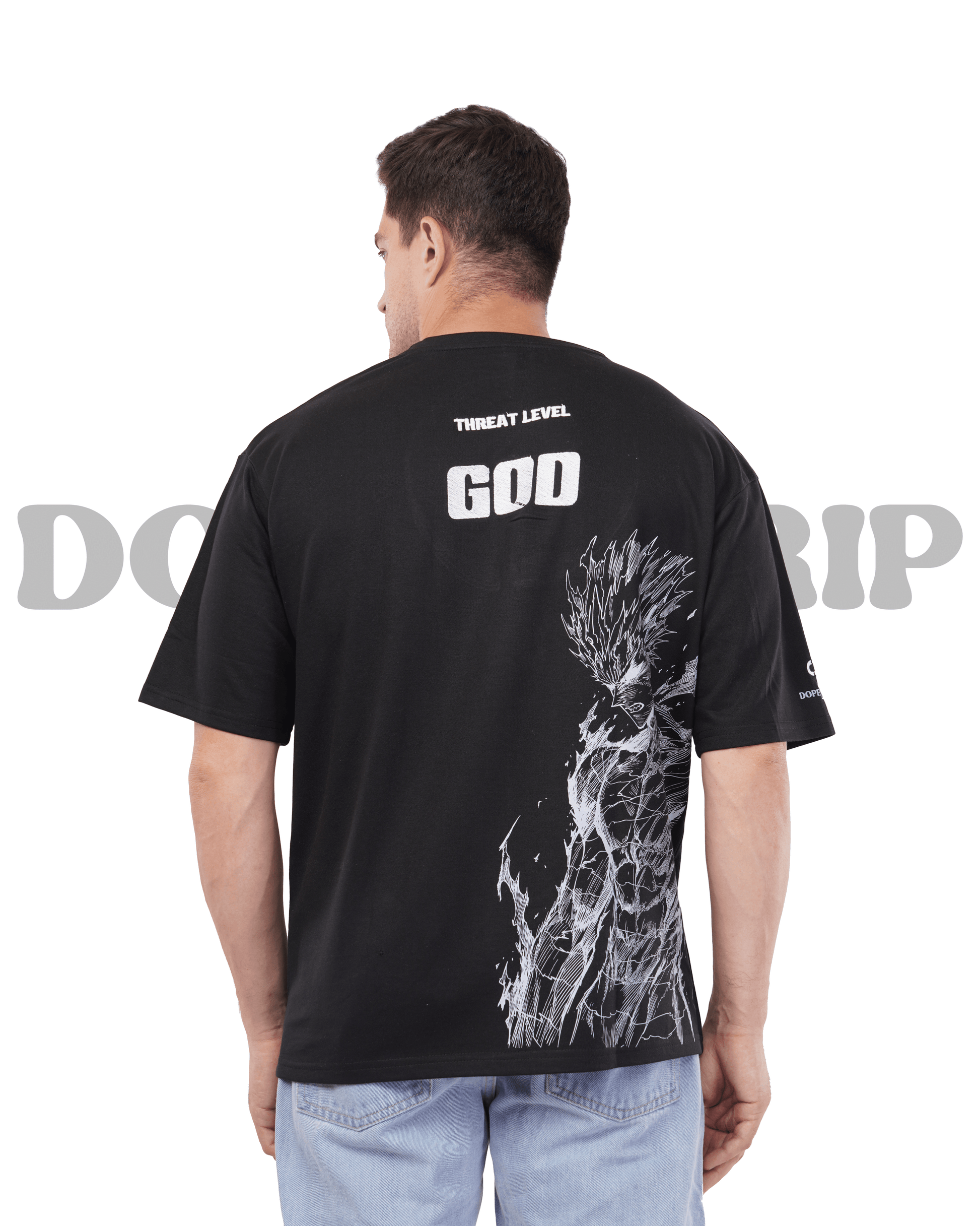 THREAT LEVEL GOD - ANIME OVERSIZED T-SHIRT DOPEXDRIP