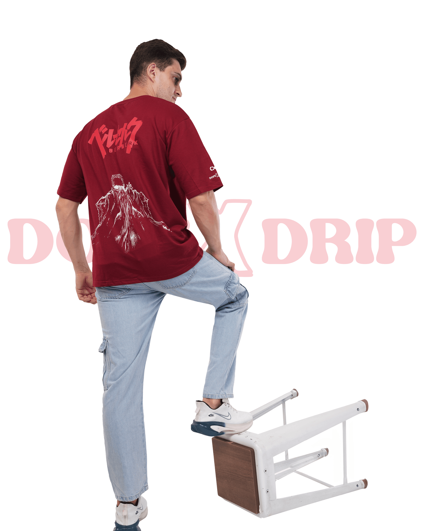 ANIME OVERSIZED T-SHIRT Combo ( GUT'S RAGE & BERSERK ) DOPEXDRIP