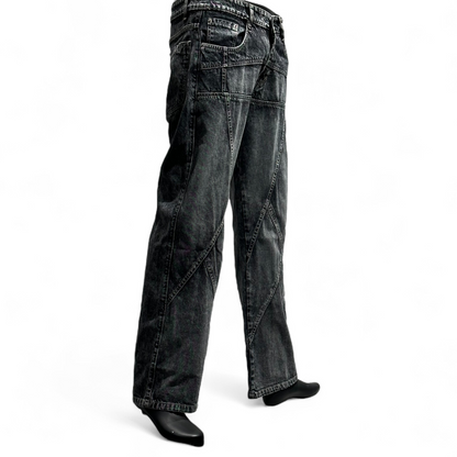 URBAN GRID DENIM (GREY) DOPEXDRIP