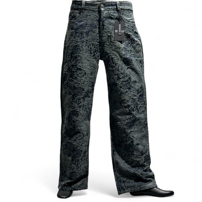 GRANITE BLOOM EMBROIDERED DENIM BLUE DOPEXDRIP