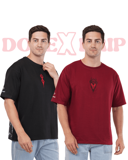 ANIME OVERSIZED T-SHIRT Combo ( GUT'S RAGE & BERSERK ) DOPEXDRIP