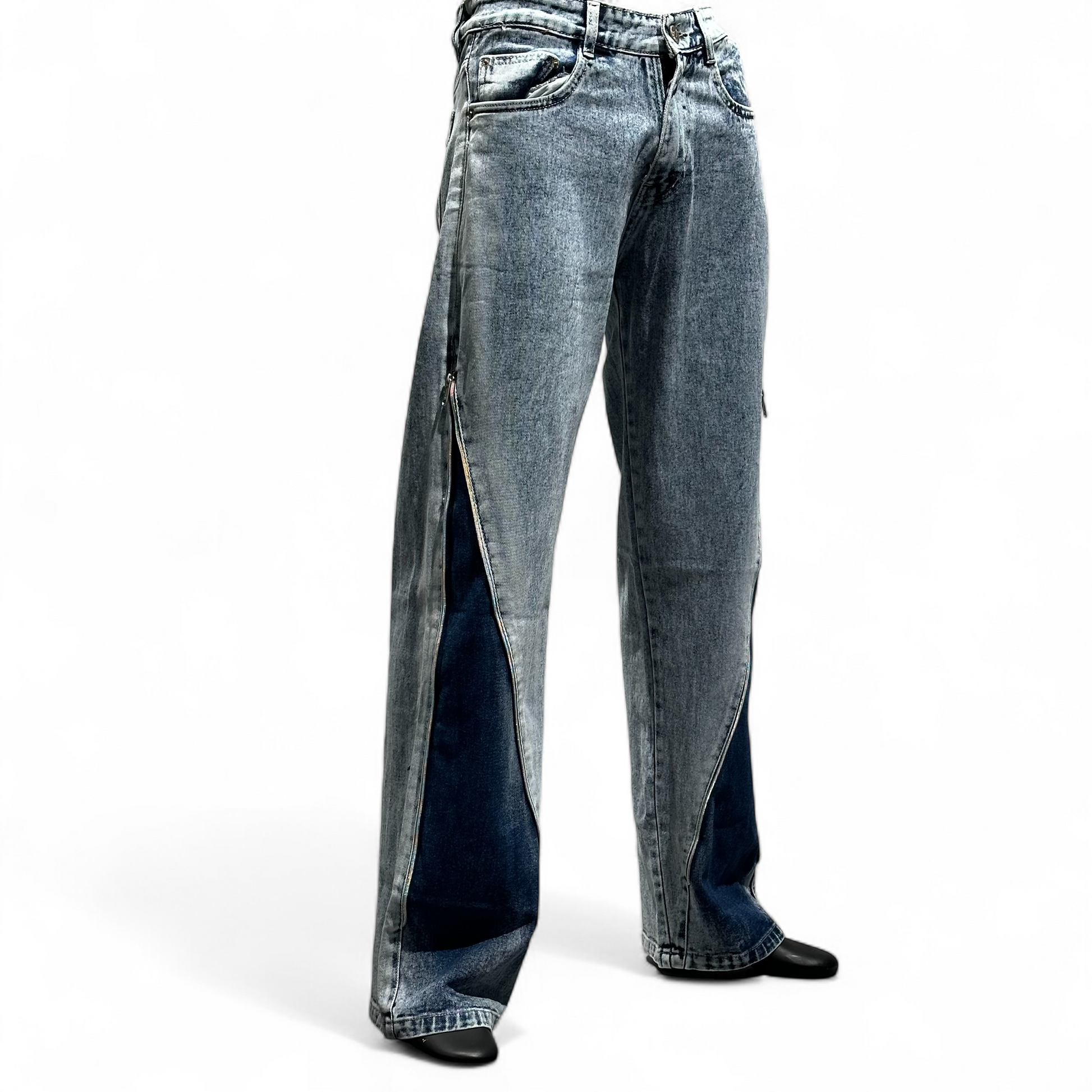 VIBELINE TWO-TONE JEANS DOPEXDRIP