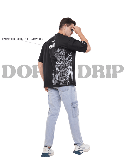 THREAT LEVEL GOD - ANIME OVERSIZED T-SHIRT DOPEXDRIP