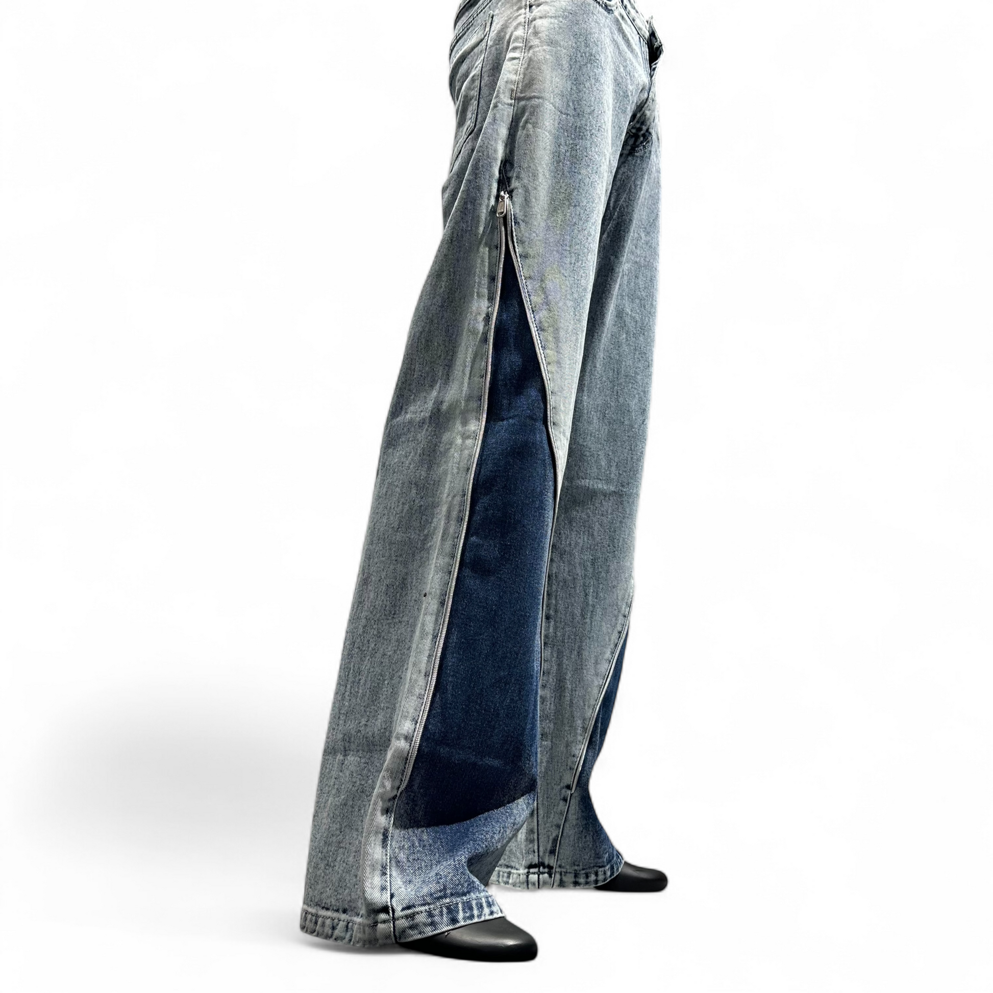 VIBELINE TWO-TONE JEANS DOPEXDRIP