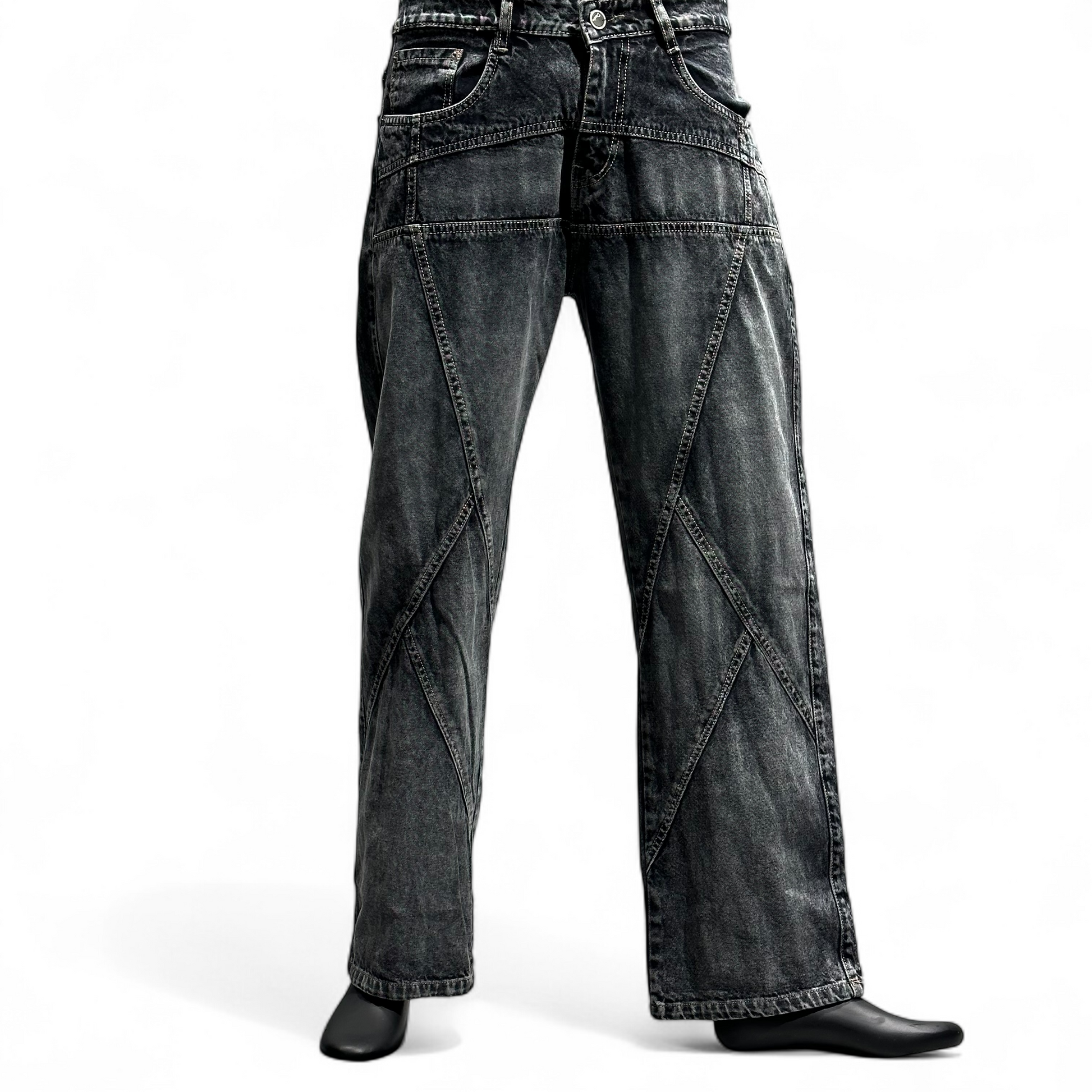 URBAN GRID DENIM (GREY) DOPEXDRIP