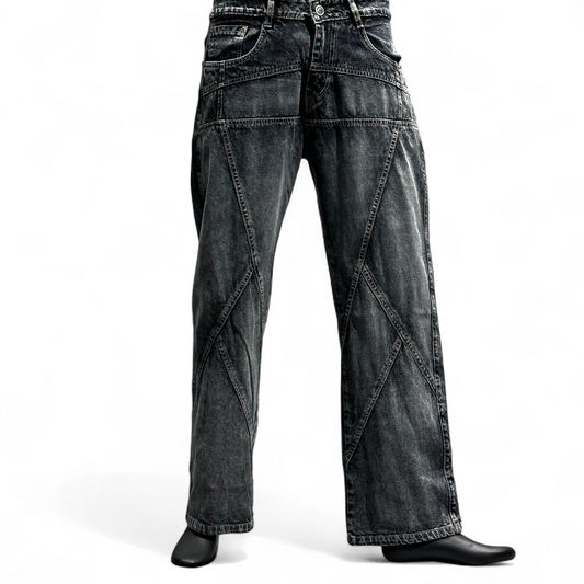 URBAN GRID DENIM (GREY) DOPEXDRIP