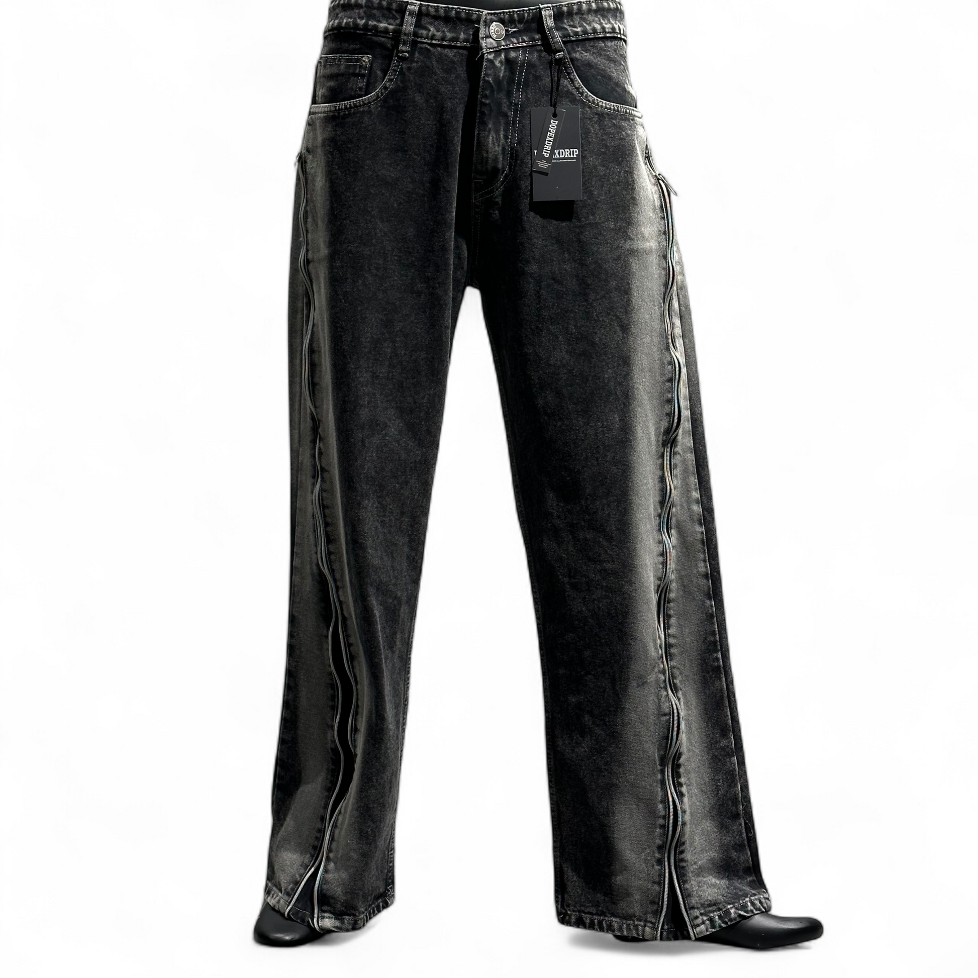 FADELINE ZIP DENIM DOPEXDRIP