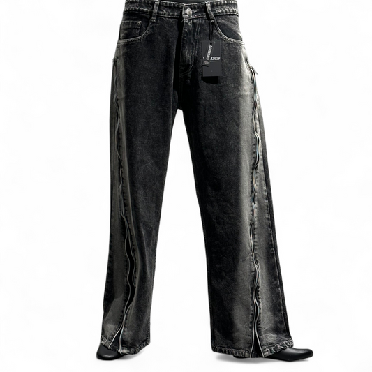 FADELINE ZIP DENIM DOPEXDRIP