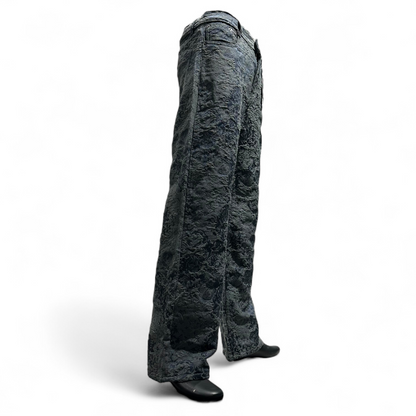 GRANITE BLOOM EMBROIDERED DENIM BLUE DOPEXDRIP