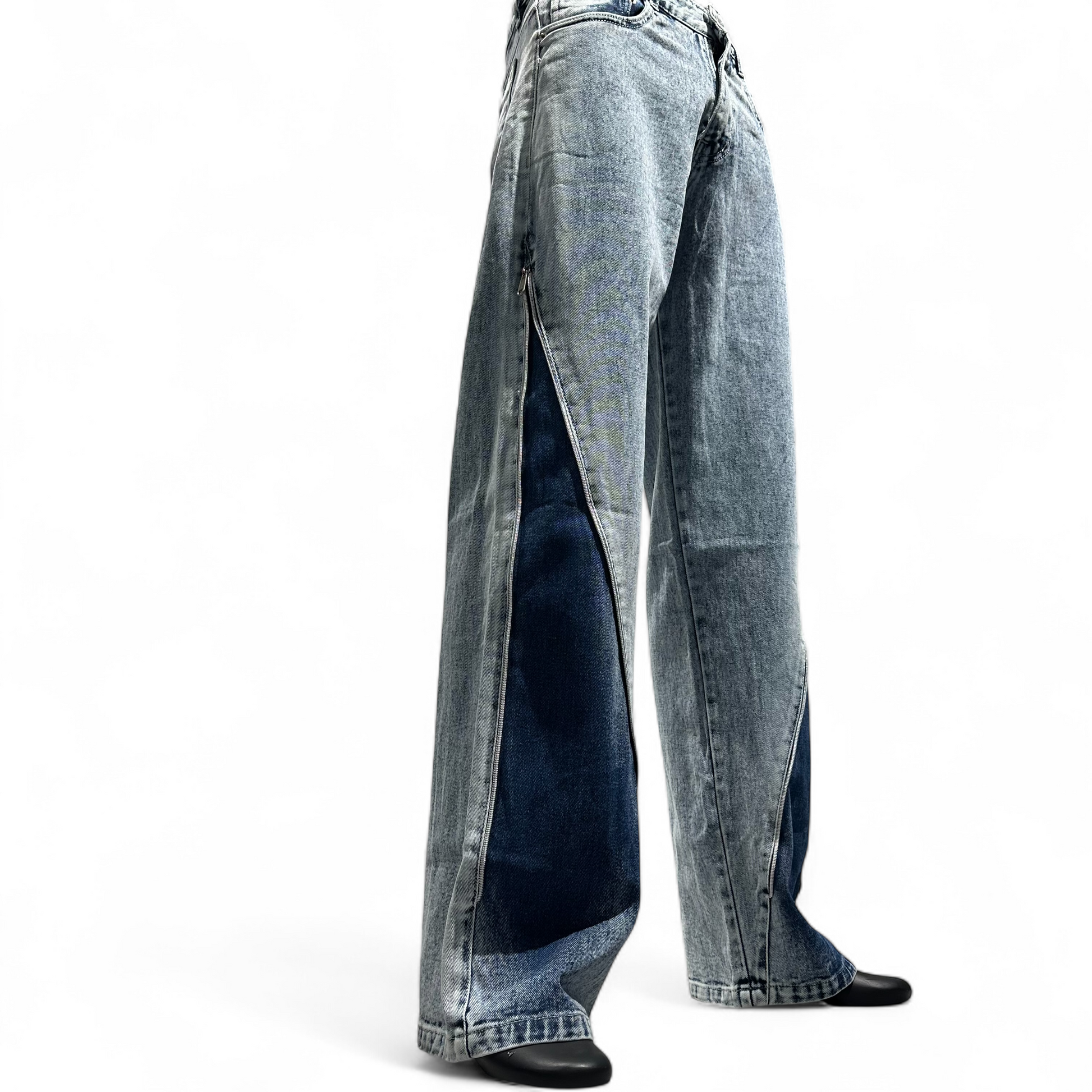 VIBELINE TWO-TONE JEANS DOPEXDRIP